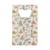 Grappig zomerpatroon met schepen creditkaart flessenopener (Achterkant)