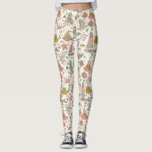 Grappig zomerpatroon met schepen leggings (Voorkant)