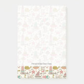 Grappig zomerpatroon met schepen post-it® notes (Voorkant)