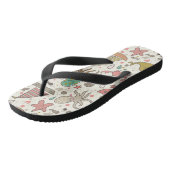 Grappig zomerpatroon met schepen teenslippers (Schuin)