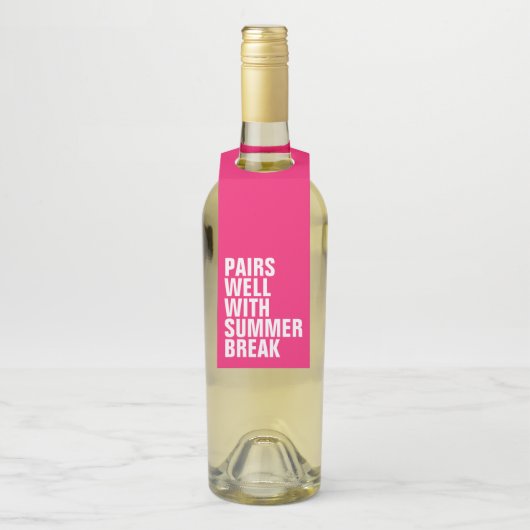 Grappig zomerreces cadeau voor wijn flessenhanger (Op fles)