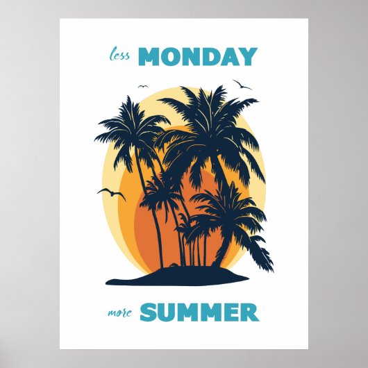Grappig zomers ontwerp. poster (Voorkant)