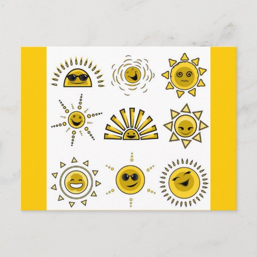 grappig_zon2 briefkaart (Voorkant)