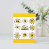 grappig_zon2 briefkaart (Staand voorkant)
