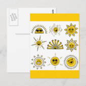grappig_zon2 briefkaart (Voorkant / Achterkant)