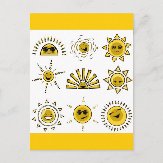 grappig_zon2 briefkaart (Voorkant)