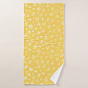Grappig zonnig naadloos patternabstract, kunst, ba badhanddoek