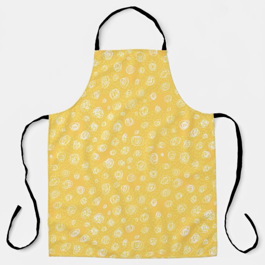 Grappig zonnig naadloos patternabstract, kunst, ba schort (Voorkant)