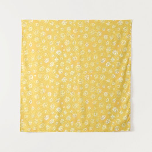 Grappig zonnig naadloos patternabstract, kunst, ba wandkleed (Voorkant)