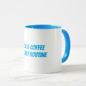 Grappig "Zoom & Coffee My Daily Routine" Mok (Voorkant rechts)