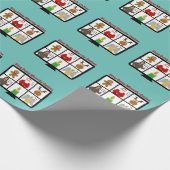 Grappig zoomvakantiepapier cadeaupapier (Hoek)