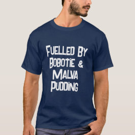 Grappig Zuid-Afrikaans gevoed door Bobotie Mannen’ T-shirt