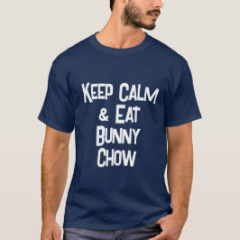 Grappig Zuid-Afrikaans KeepCalm & Eat Bunny Chow M T-shirt