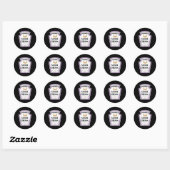 Grappig Zure Cream Group specerij familie Hallowee Ronde Sticker (Vel)