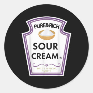 Grappig Zure Cream Group specerij familie Hallowee Ronde Sticker