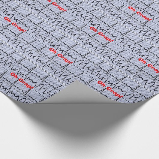 Grappig zurse Gift Wrapping Paper Oh Crap Cadeaupapier (Hoek)