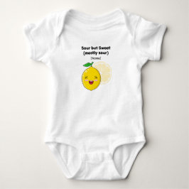 Grappig "Zuur maar Zoet" Citroen Baby Shirt