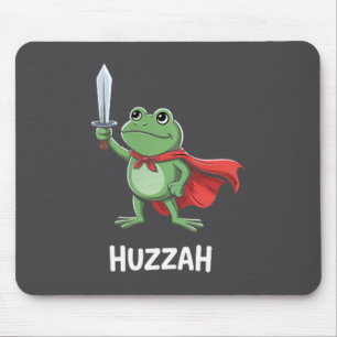 Grappig Zwaard Meme Quote Huzzah Kikker Ridder  Muismat