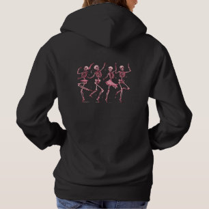 Grappig zwart dansen skelet Halloween heks Hoodie