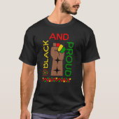 Grappig zwart geschiedenis maand t-shirt: Zwart en T-shirt (Voorkant)