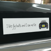 Grappig Zwart Ik hou van Figaro Car Bumpersticker