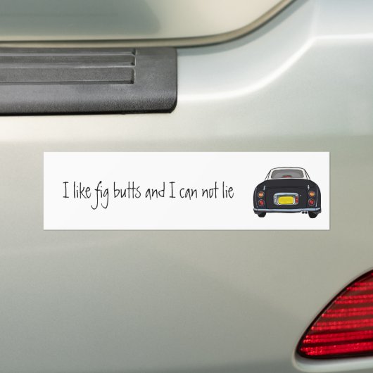 Grappig Zwart Ik hou van Figaro Car Bumpersticker (Op auto)