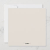 Grappig zwart kalligrafie... ik ben zo dankbaar ee feestdagenkaart (Achterkant)