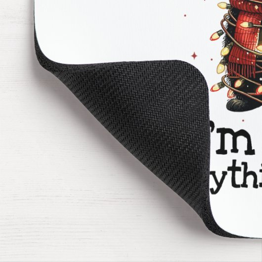 Grappig zwart kat Het is goed dat ik goed ben... a Muismat (Hoek)