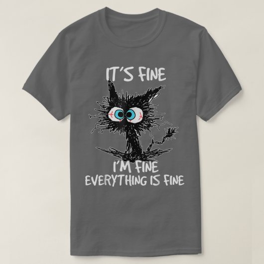 Grappig zwart kat Het is goed dat ik goed ben... a T-shirt (Design voorkant)