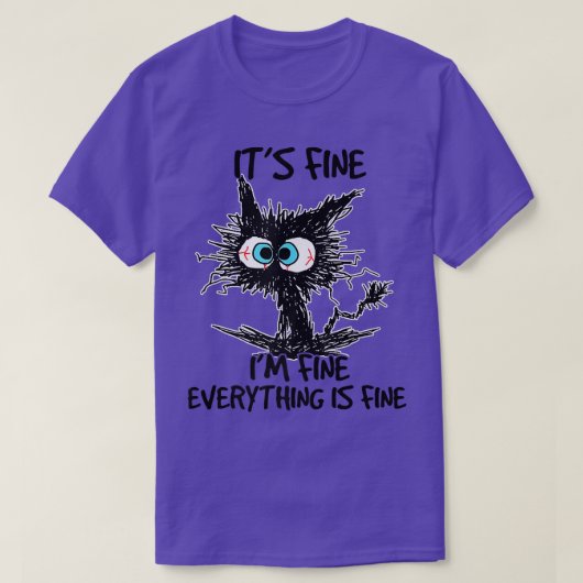 Grappig zwart kat Het is goed dat ik goed ben... a T-shirt (Design voorkant)