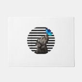 Grappig zwart labrador retriever lab hond eigenaar deurmat (Voorkant)