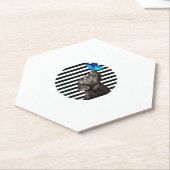 Grappig zwart labrador retriever lab hond eigenaar kartonnen onderzetters (Schuin)