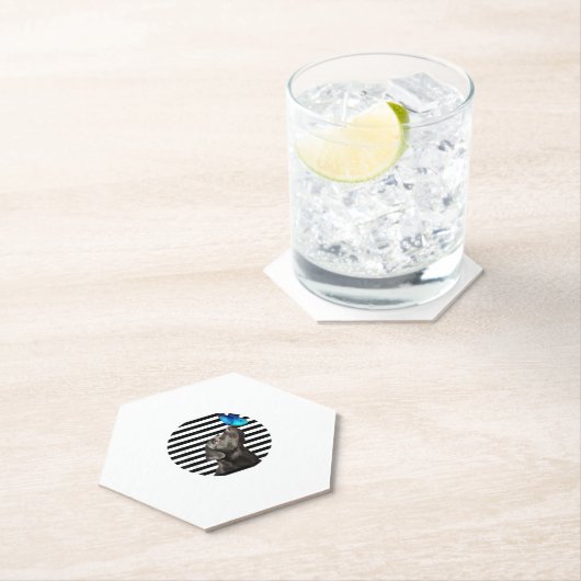 Grappig zwart labrador retriever lab hond eigenaar kartonnen onderzetters (Insitu)