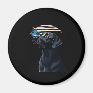 Grappig zwart labrador retriever lab hond eigenaar magneet