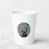 Grappig zwart labrador retriever lab hond eigenaar papieren bekers (Voorkant)