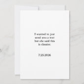 Grappig zwart pak zul je mijn Groomsman voorstel Kaart (Achterkant)