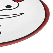 Grappig zwart wit jolly Kat piraat schedel Botten Snijplank (Hoek)