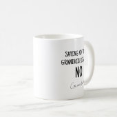 Grappig zwart-wit oma Gezegde Koffiemok (Voorkant rechts)