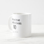 Grappig zwart-wit oma Gezegde Koffiemok (Voorkant links)