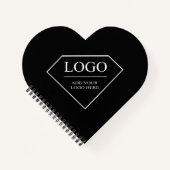 Grappig zwart wit verjaardagsgeschenk met eigen na notitieboek (Voorkant)