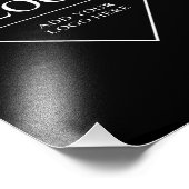 Grappig zwart wit verjaardagsgeschenk op maat foto afdruk (Hoek)