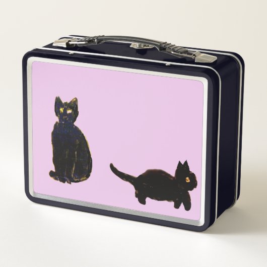 Grappig zwarte katten Art Aangepaste kleur (Achterkant)