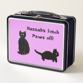 Grappig zwarte katten Art Aangepaste kleur