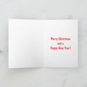 Grappig zwarte kerstfeestkaart feestdagen kaart (Binnen)