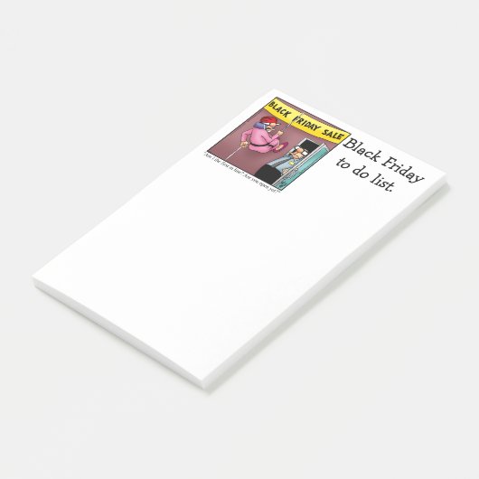 Grappig zwarte vrijdag om lijst te maken post-it® notes (Schuin)