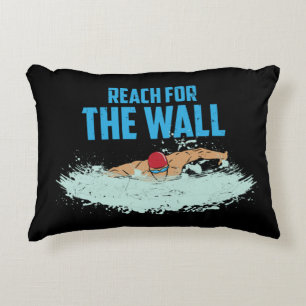 Grappig Zwem Citaat Zwemmer Cadeau Accent Kussen