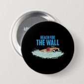 Grappig Zwem Citaat Zwemmer Cadeau Ronde Button 7,6 Cm (Voorkant /achterkant)