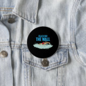 Grappig Zwem Citaat Zwemmer Cadeau Ronde Button 7,6 Cm (In situ)