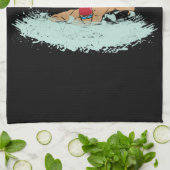 Grappig Zwem Citaat Zwemmer Cadeau Theedoek (Gevouwen)