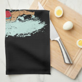 Grappig Zwem Citaat Zwemmer Cadeau Theedoek (Quarter Fold)